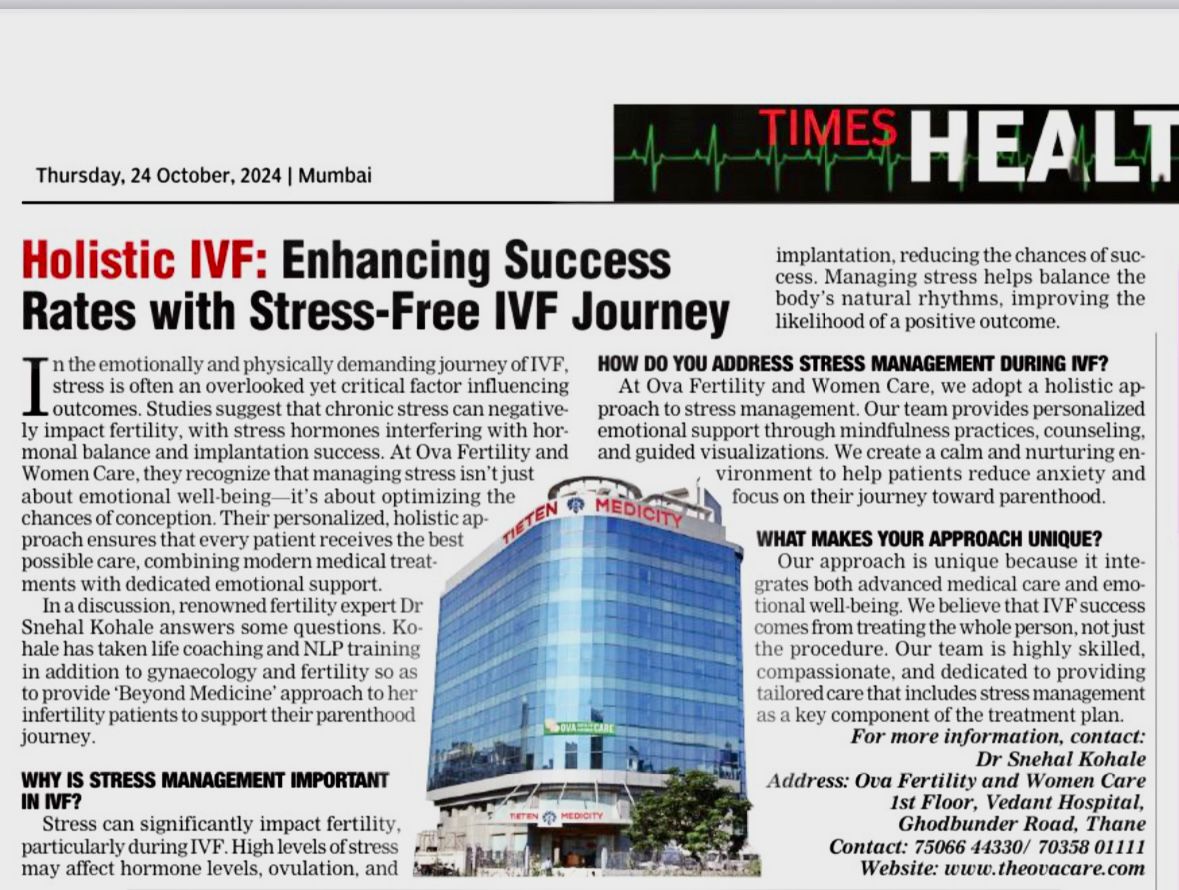 Best IVF Hospital in Thane, India – Ova Fertility and Women care & Dr. Snehal Kohale