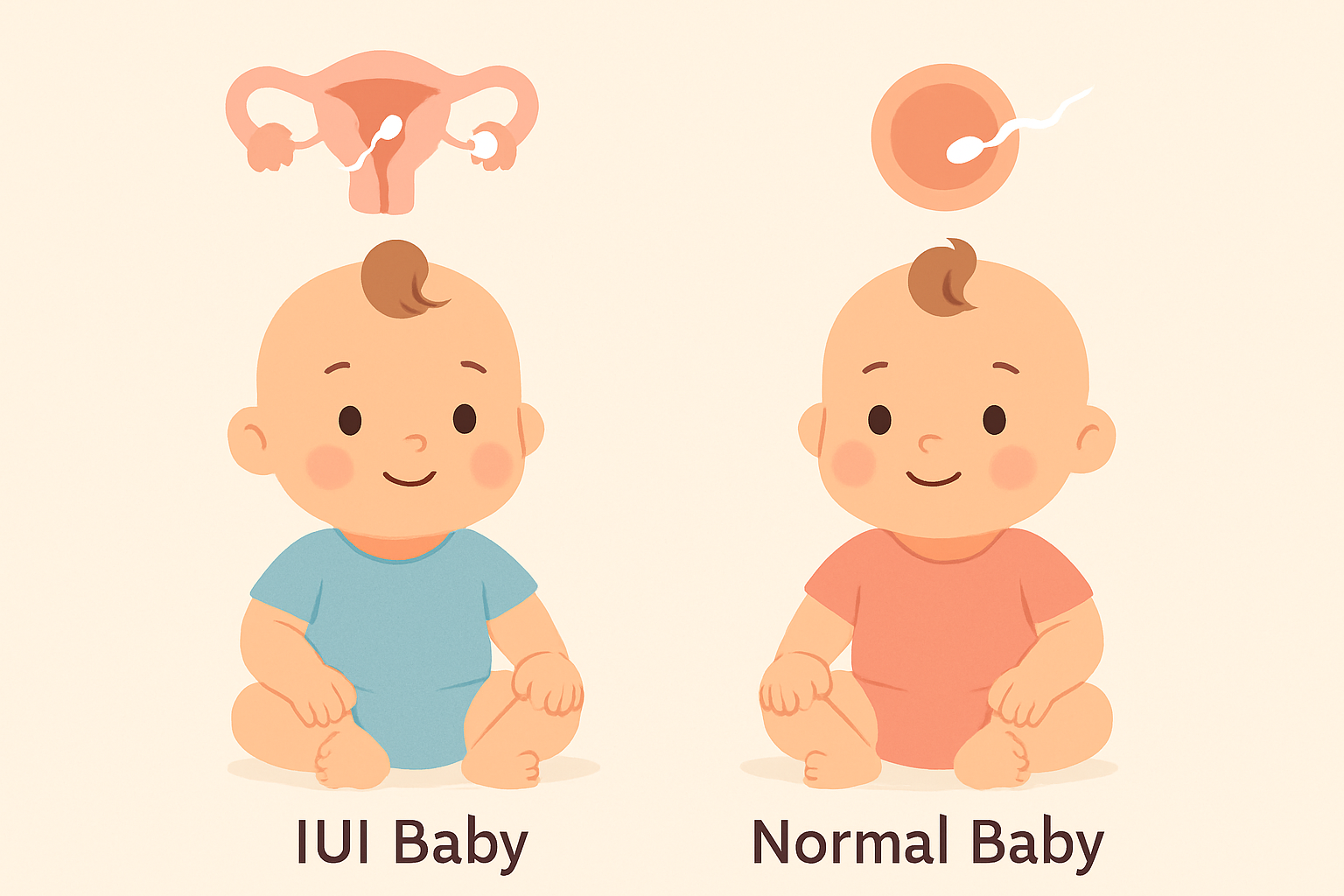 iui babies vs normal babies