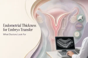 endometrial thickness for embryo transfer