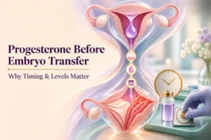 progesterone before embryo transfer