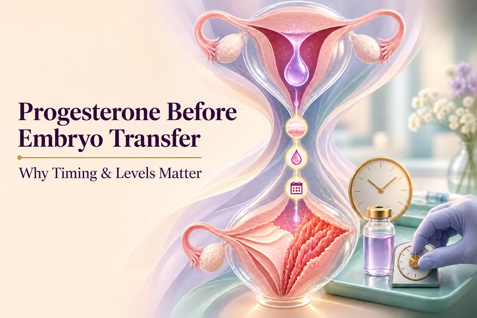 progesterone before embryo transfer