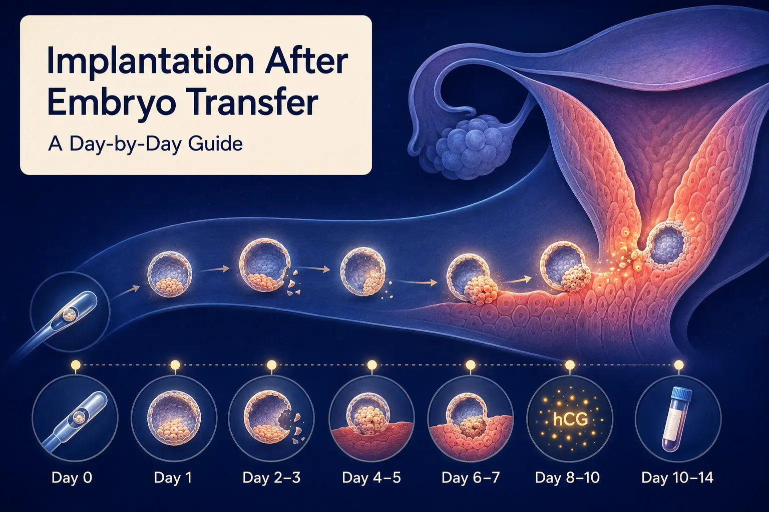 implantation after embryo transfer